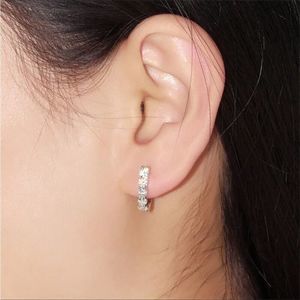 💎Petite .5 CZ Diamond Huggies Mini C Hoop Earrings💎